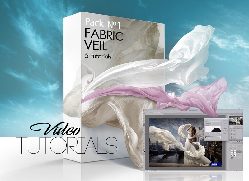 Sergey Ivanov - 5 Video tutorials about adding Fabric and Veil Pack-1 1 Sergey Ivanov - 5 Video tutorials about adding Fabric and Veil Pack-1