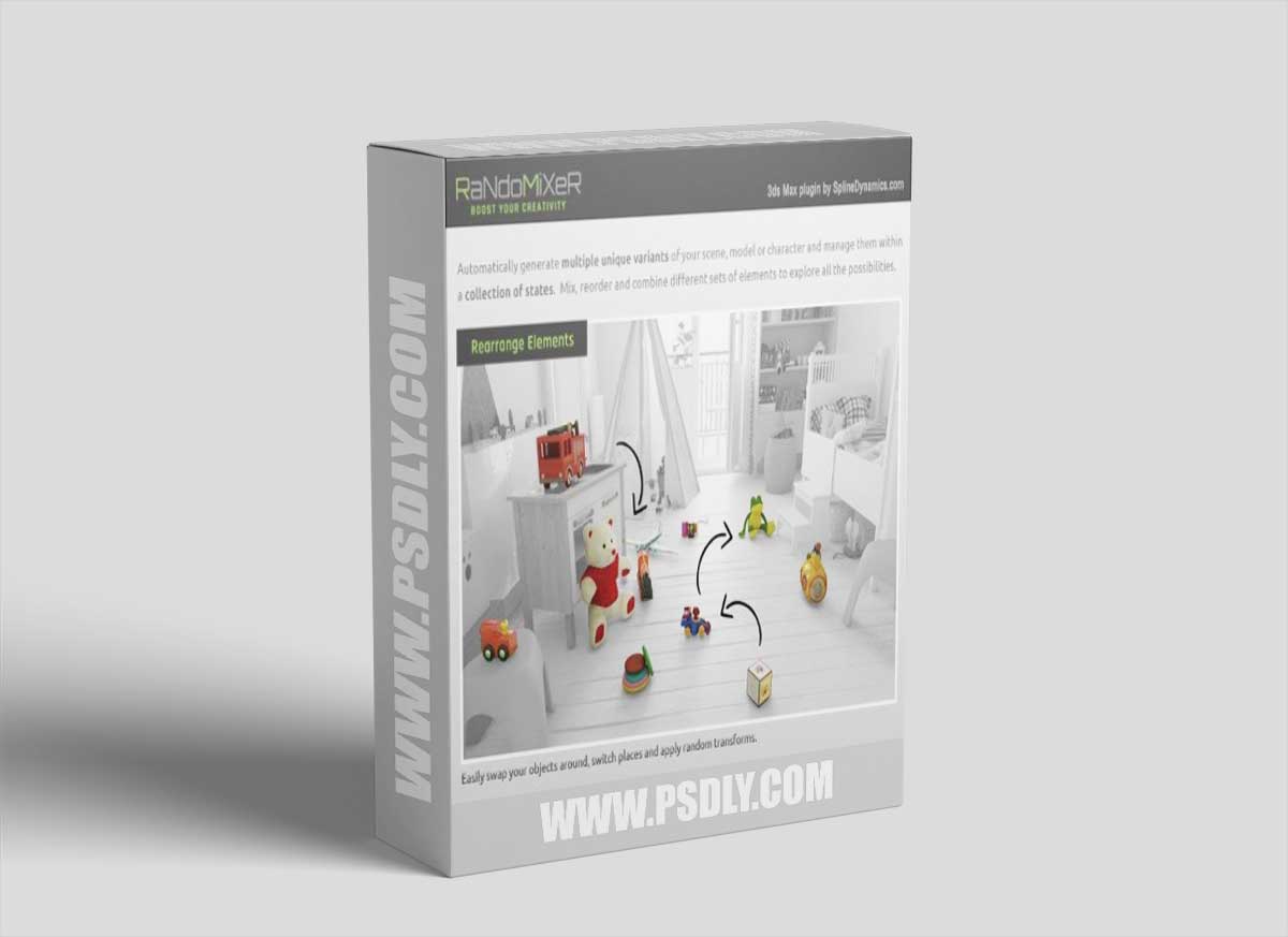 Spline Dynamics - RandoMixer 1.02 for 3ds Max 1 Spline Dynamics - RandoMixer 1.02 for 3ds Max
