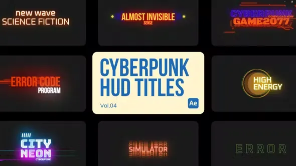 Videohive Cyberpunk HUD Titles 04 for After Effects 45064165 1 Videohive Cyberpunk HUD Titles 04 for After Effects 45064165