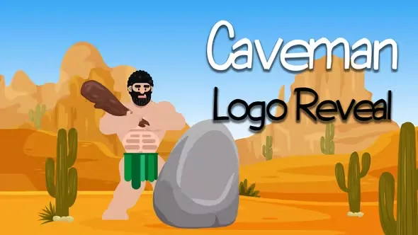 Videohive Funny Caveman Character Logo Reveal 26004457 1 Videohive Funny Caveman Character Logo Reveal 26004457