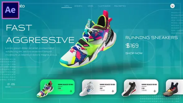 Videohive Sneaker Sport Shoe Promo 45069433 1 Videohive Sneaker Sport Shoe Promo 45069433