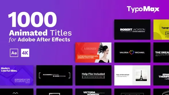 Videohive TypoMax - 1000 Animated Titles for After Effects 39625348 1 Videohive TypoMax - 1000 Animated Titles for After Effects 39625348