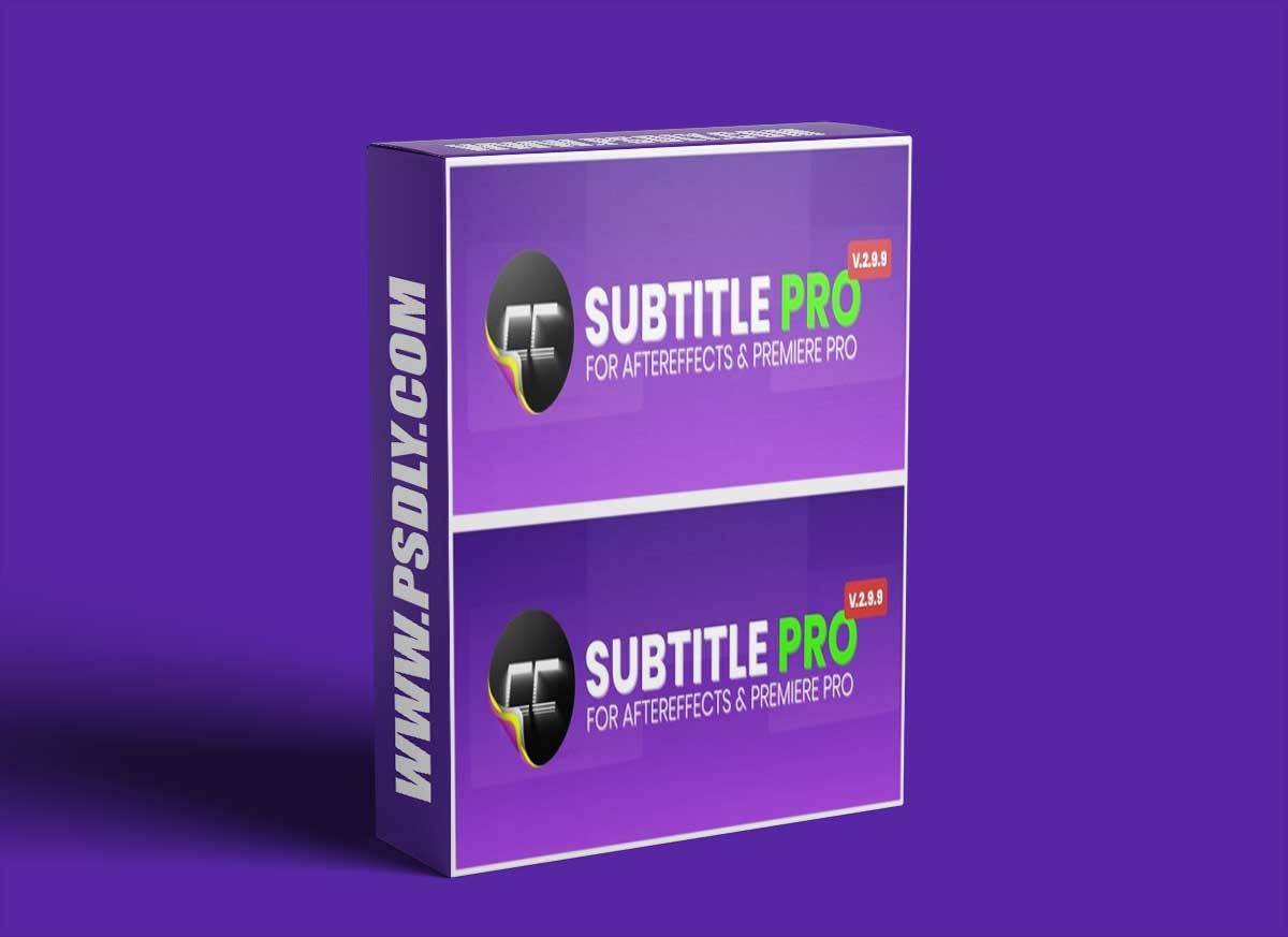 Aescripts - Subtitle Pro v2.9.99 1 Aescripts Subtitle Pro v2.9.7 Win/Mac