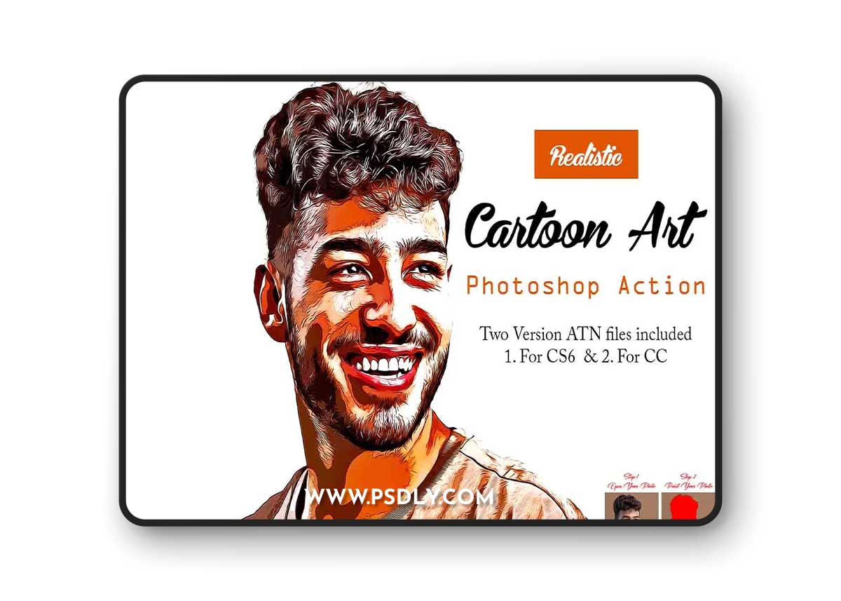 Creativemarket - Realistic Cartoon Art Photoshop Action 16530456 1 Creativemarket - Realistic Cartoon Art Photoshop Action 16530456