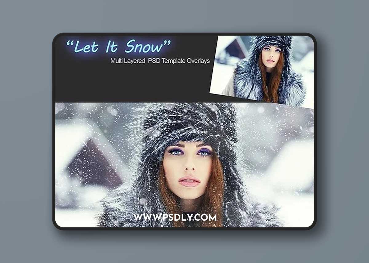 Portrait Pizzaz: Let it Snow Overlays 1 Portrait Pizzaz: Let it Snow Overlays