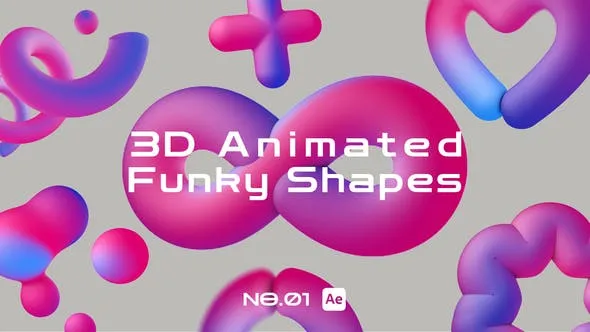 Videohive 3D Animated Funky Shapes 45434137 1 Videohive 3D Animated Funky Shapes 45434137