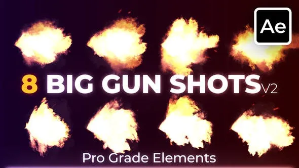 Videohive Big Gun Shots Gunfire 2 45500067 1 Videohive Big Gun Shots Gunfire 2 45500067