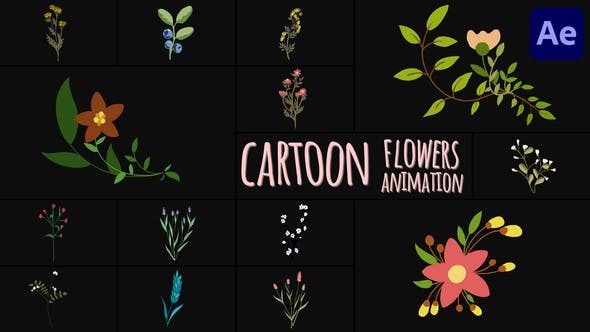 Videohive Cartoon Flowers Animations for After Effects 45587706 1 Videohive Cartoon Flowers Animations for After Effects 45587706