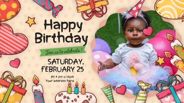 Videohive Happy Birthday Intro 45590020 1 Videohive Happy Birthday Intro 45590020