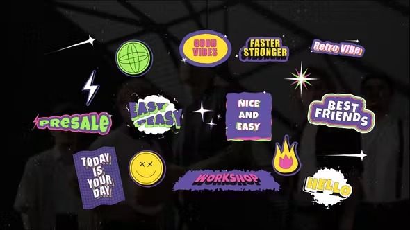 Videohive Retro Stickers 45351088 1 Videohive Retro Stickers 45351088