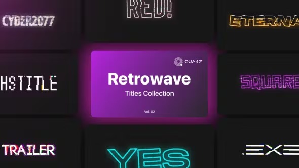 Videohive Retrowave Motion Titles Vol. 02 45405441 1 Videohive Retrowave Motion Titles Vol. 02 45405441