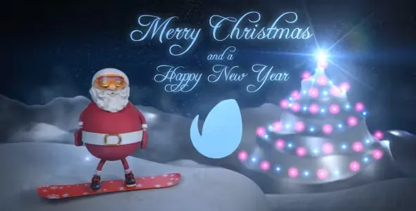 Videohive Santa - Christmas Snowboard 21073887 1 Videohive Santa - Christmas Snowboard 21073887