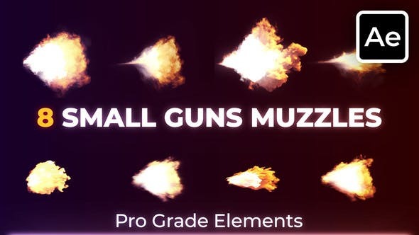 Videohive Small Guns Gunfire Muzzle Flashes 45529423 1 Videohive Small Guns Gunfire Muzzle Flashes 45529423