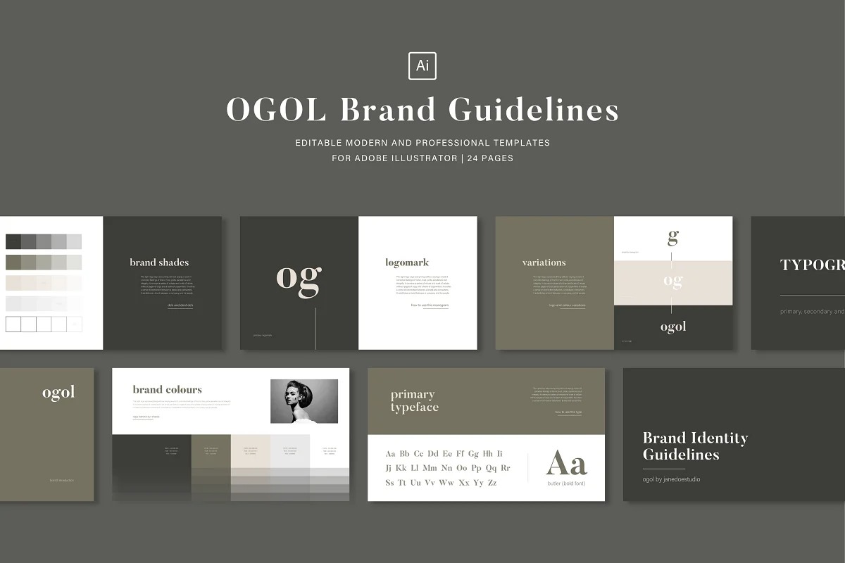 OGOL - Brand Guidelines Template - by SelwynGoodman
