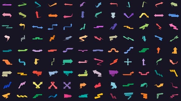 Videohive 108 Origami Arrows 45909130 1 Videohive 108 Origami Arrows 45909130