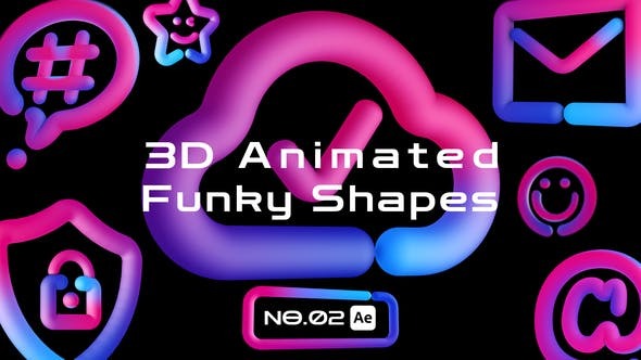 Videohive 3D Animated Funky Shapes 02 45954531 1 Videohive 3D Animated Funky Shapes 02 45954531