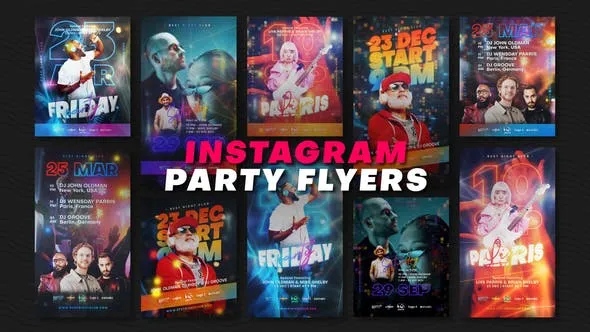 Videohive Instagram Party Flyers 45881684 1 Videohive Instagram Party Flyers 45881684