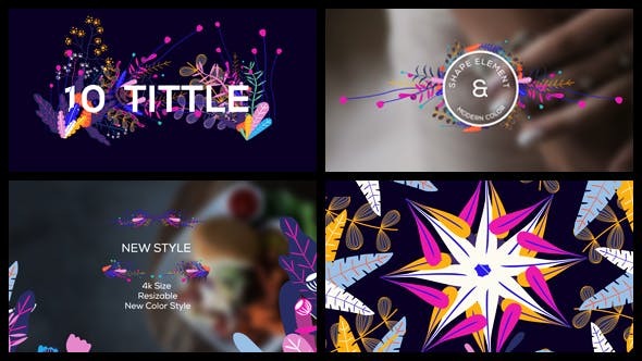 Videohive Modern Floral Pack 20192246 1 Videohive Modern Floral Pack 20192246