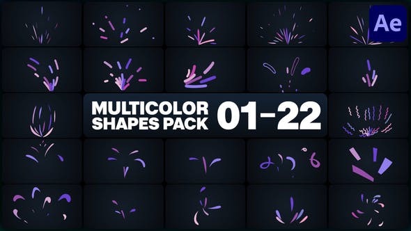 Videohive Multicolor Shapes for After Effects 46102663 1 Videohive Multicolor Shapes for After Effects 46102663