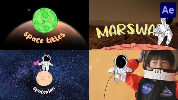 Videohive Space And Spaceman Titles for After Effects 46212228 1 Videohive Space And Spaceman Titles for After Effects 46212228