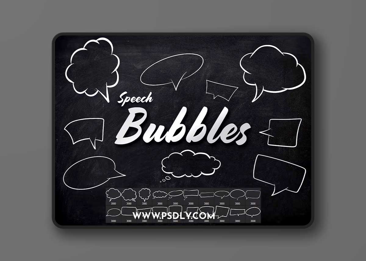 20 Speech Bubbles Photoshop Brushes QZDVUT9 1 20 Speech Bubbles Photoshop Brushes QZDVUT9