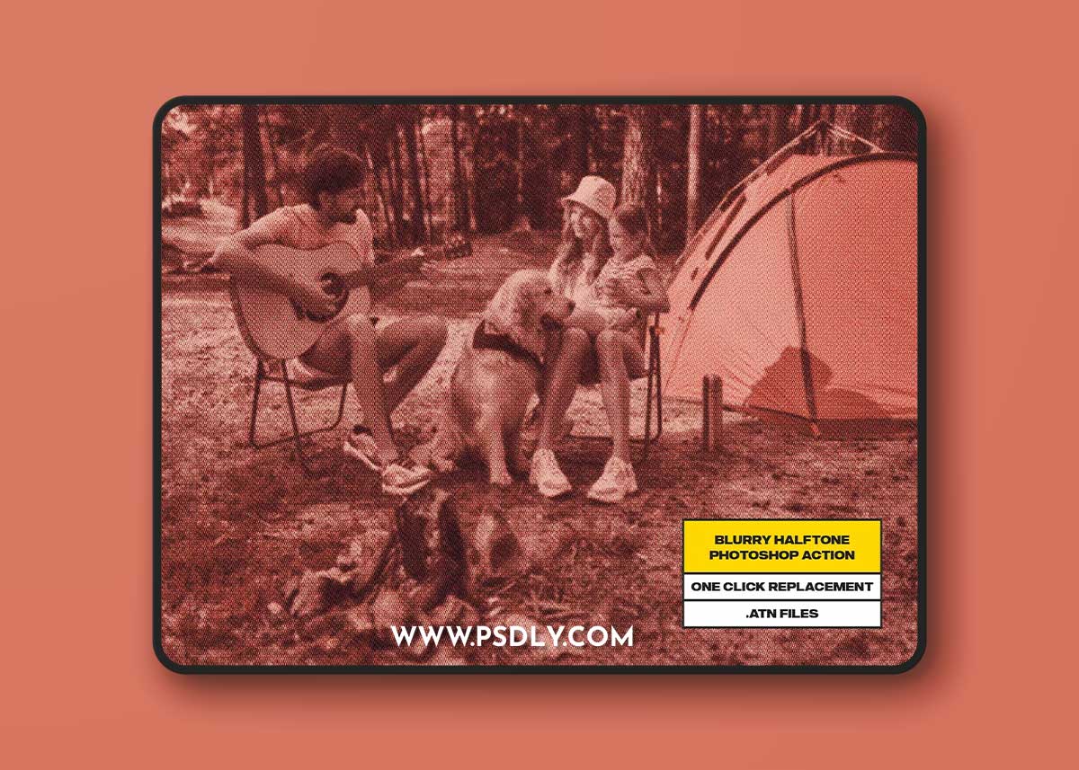 Blurry Halftone Photoshop Action MEQ8CD6 1 Blurry Halftone Photoshop Action MEQ8CD6