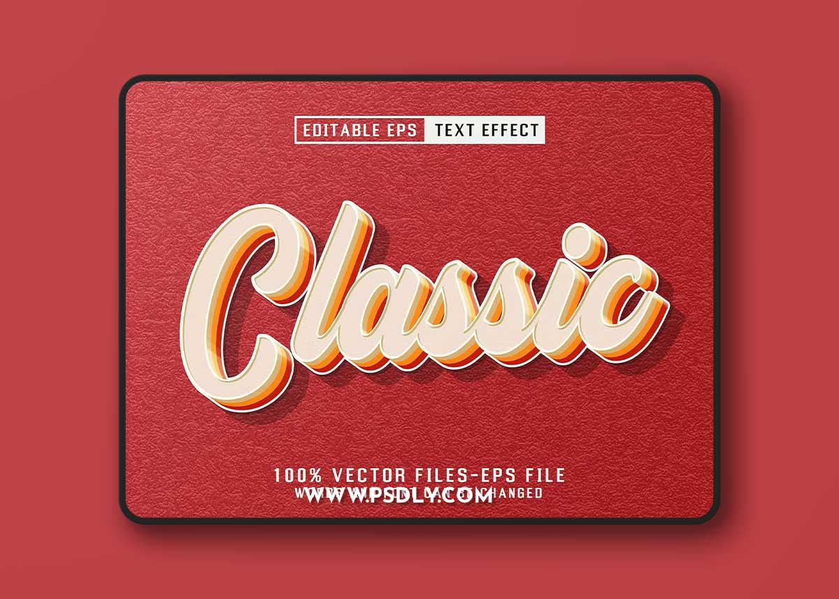 Classic Editable Text Effect GBTN5PG 1 Classic Editable Text Effect GBTN5PG