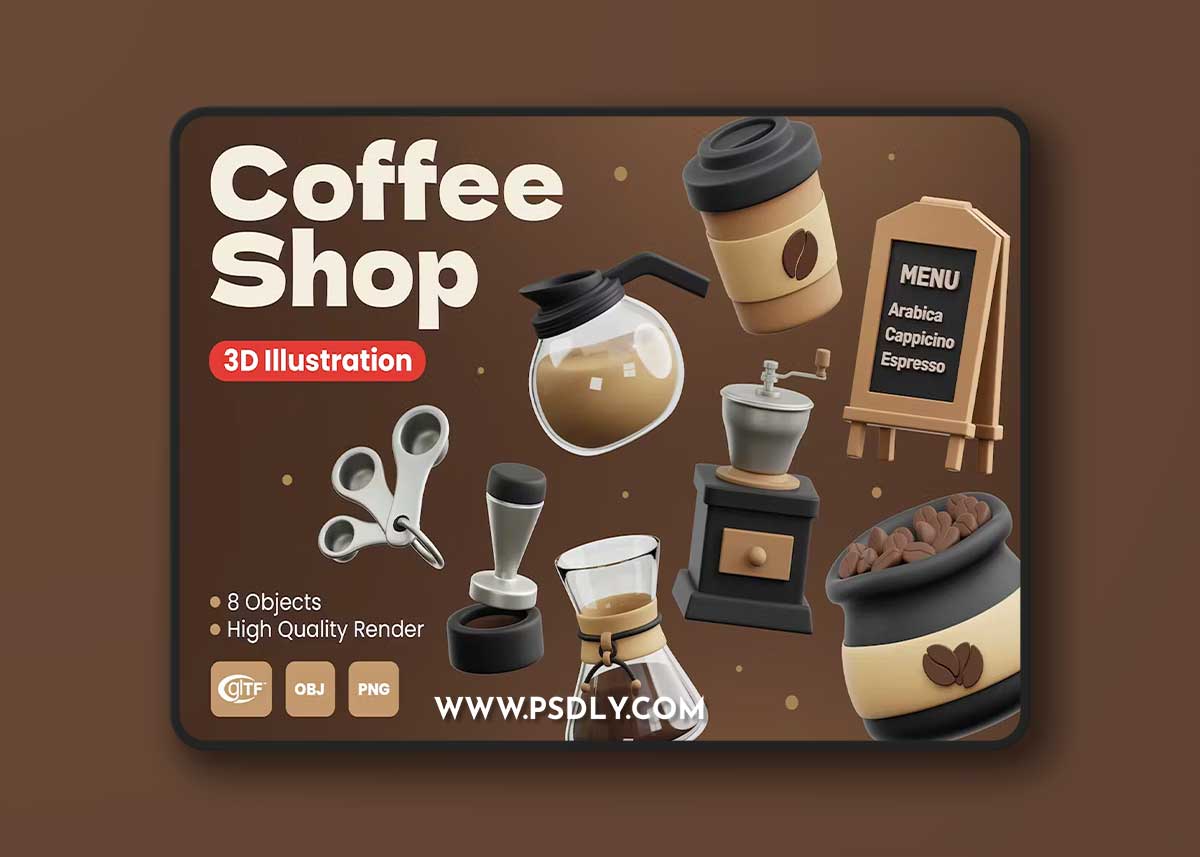 Coffee Shop 3D Illustrations GMHUKXJ 1 Coffee Shop 3D Illustrations GMHUKXJ