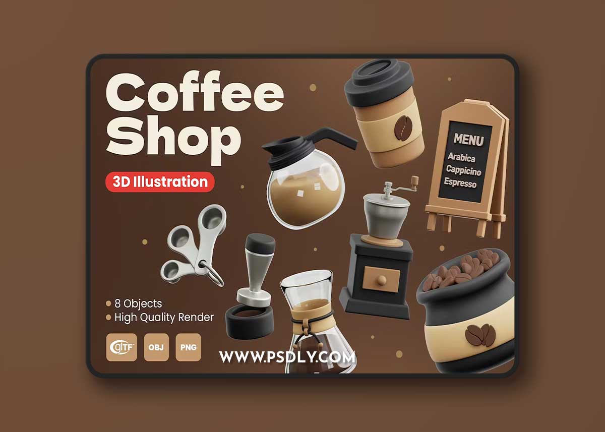 Coffee Shop 3D Illustrations UH4ZSBW 1 Coffee Shop 3D Illustrations UH4ZSBW