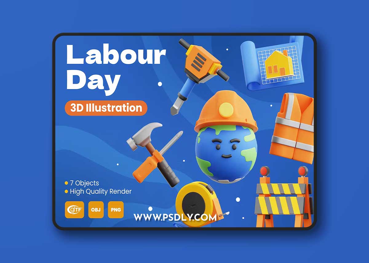 Construction Tools 3D Illustration QLRYKFJ 1 Construction Tools 3D Illustration QLRYKFJ