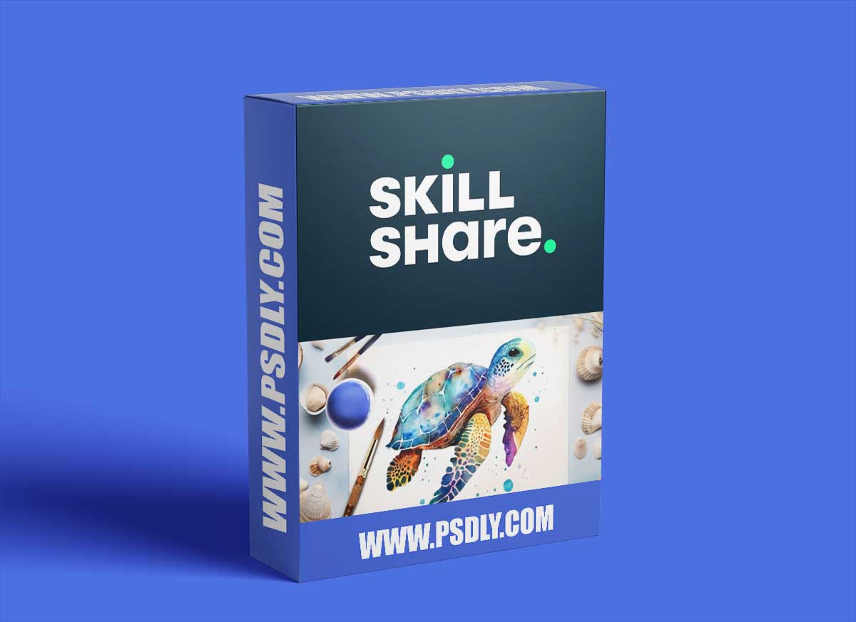 Dive into Watercolor: Paint Expressive Turtles with Harmonious Colors 1 Dive into Watercolor: Paint Expressive Turtles with Harmonious Colors