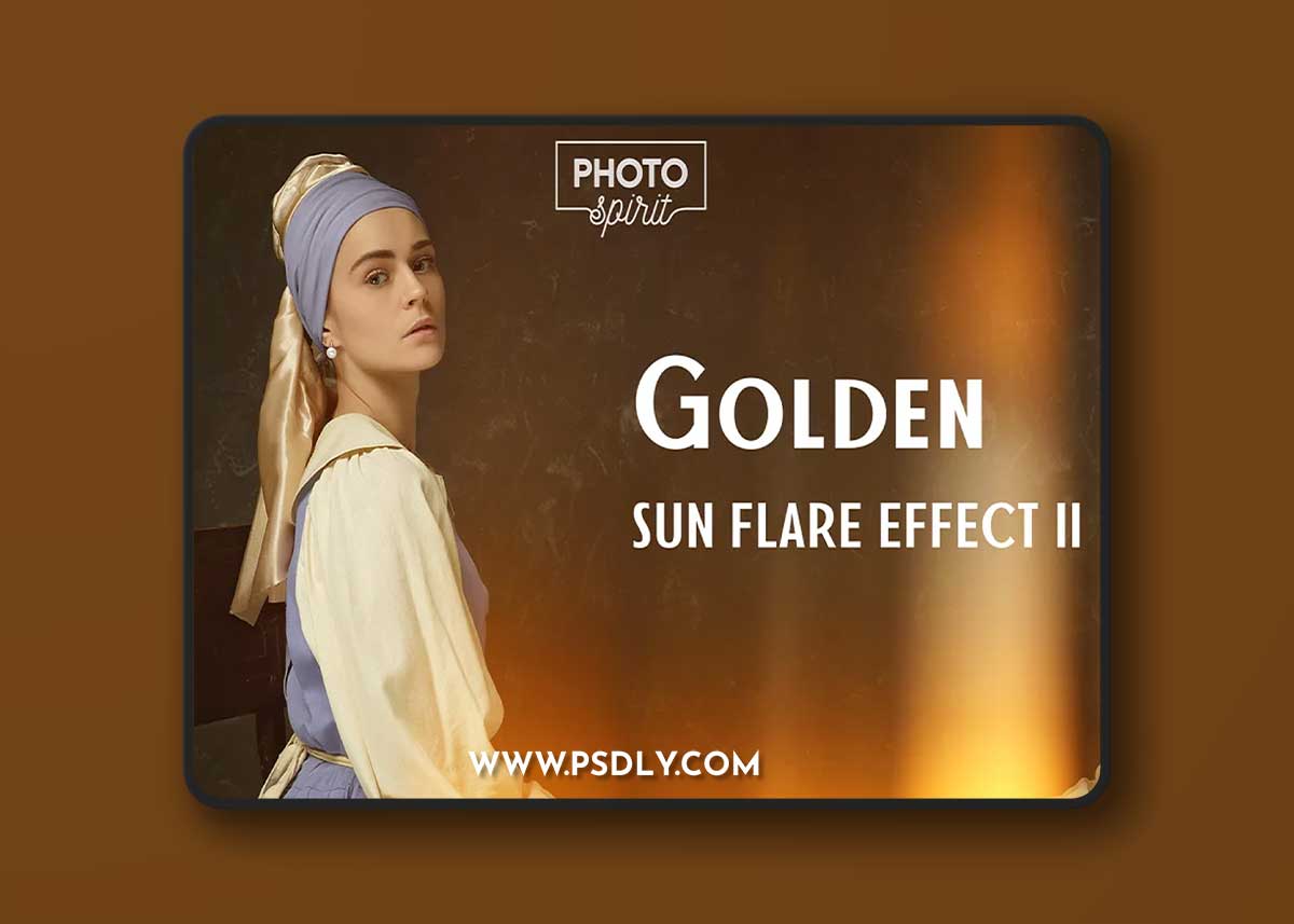 Golden Sun Flare Overlay Effect II 1 Golden Sun Flare Overlay Effect II