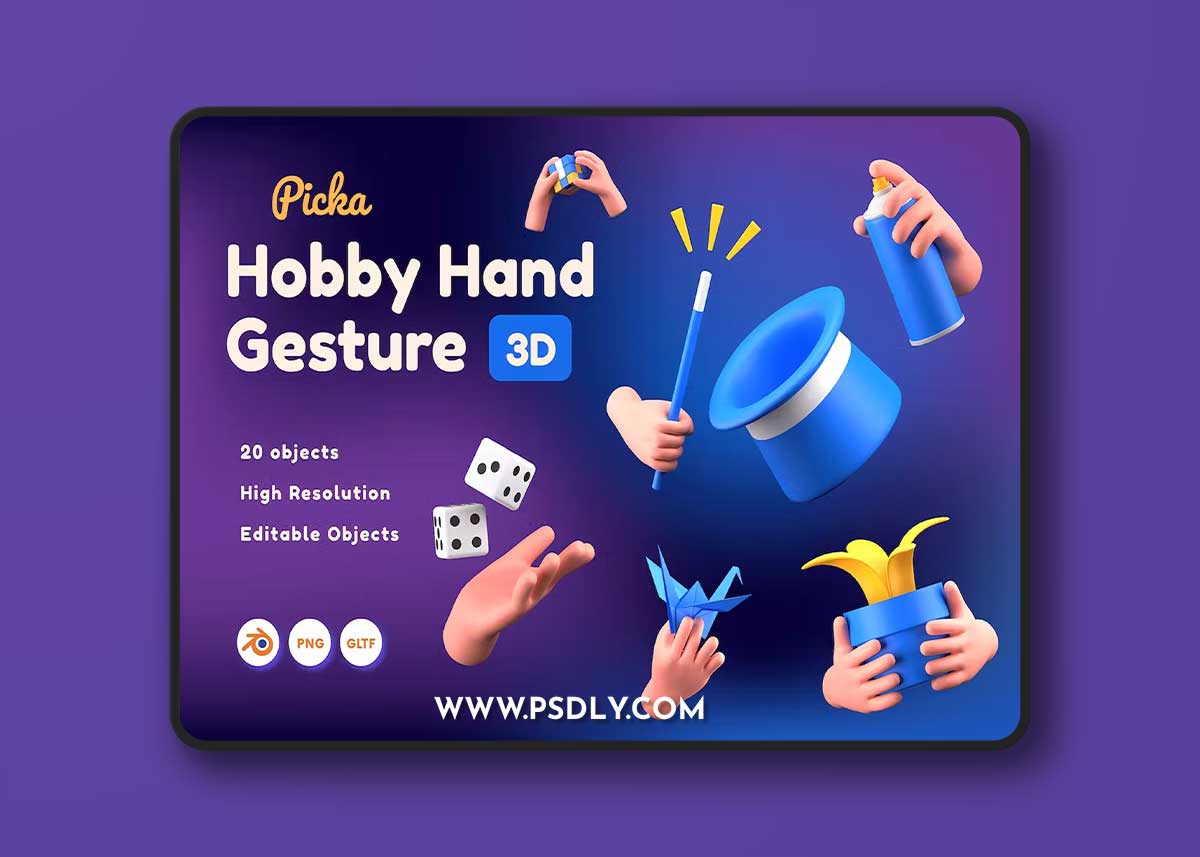 Hobby Hand Gesture 3D V8QBWTU 1 Hobby Hand Gesture 3D V8QBWTU