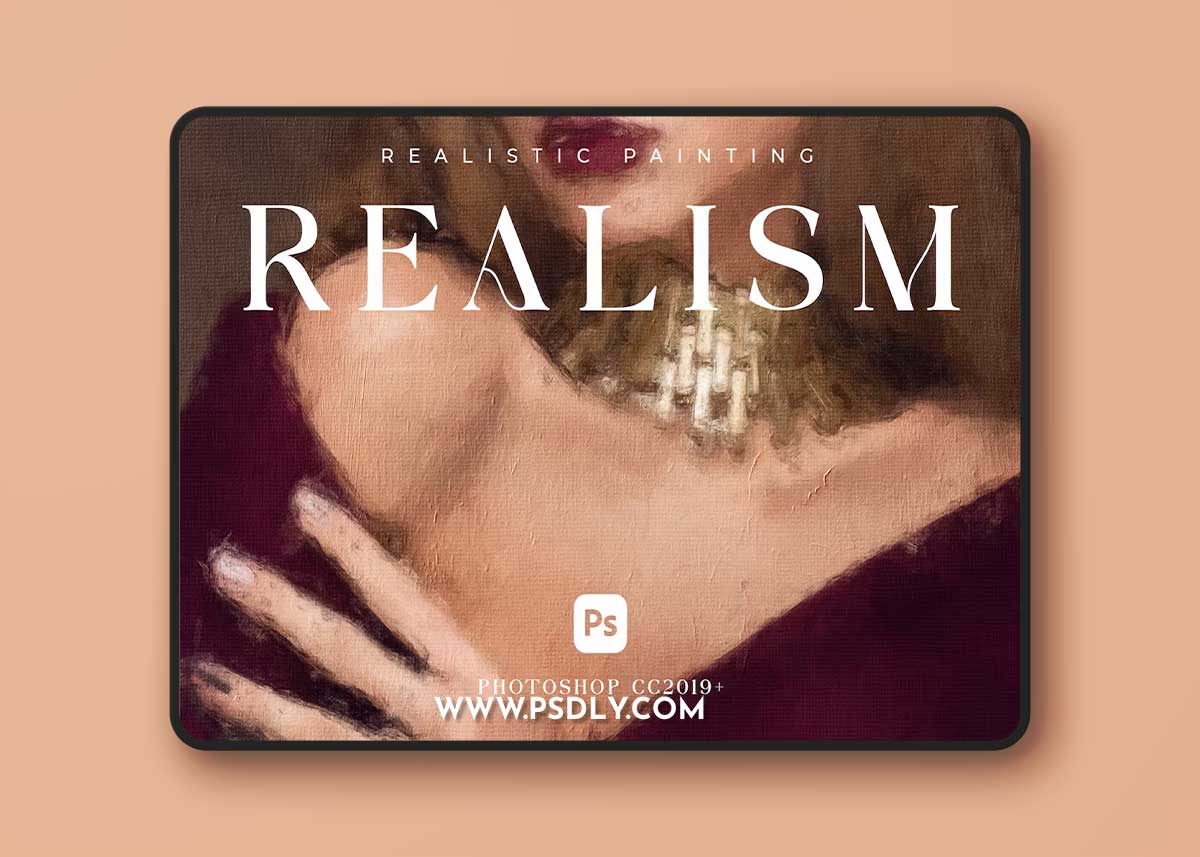 Realism - Realistic Painting Photoshop Action KZ7SB6M 1 Realism - Realistic Painting Photoshop Action KZ7SB6M