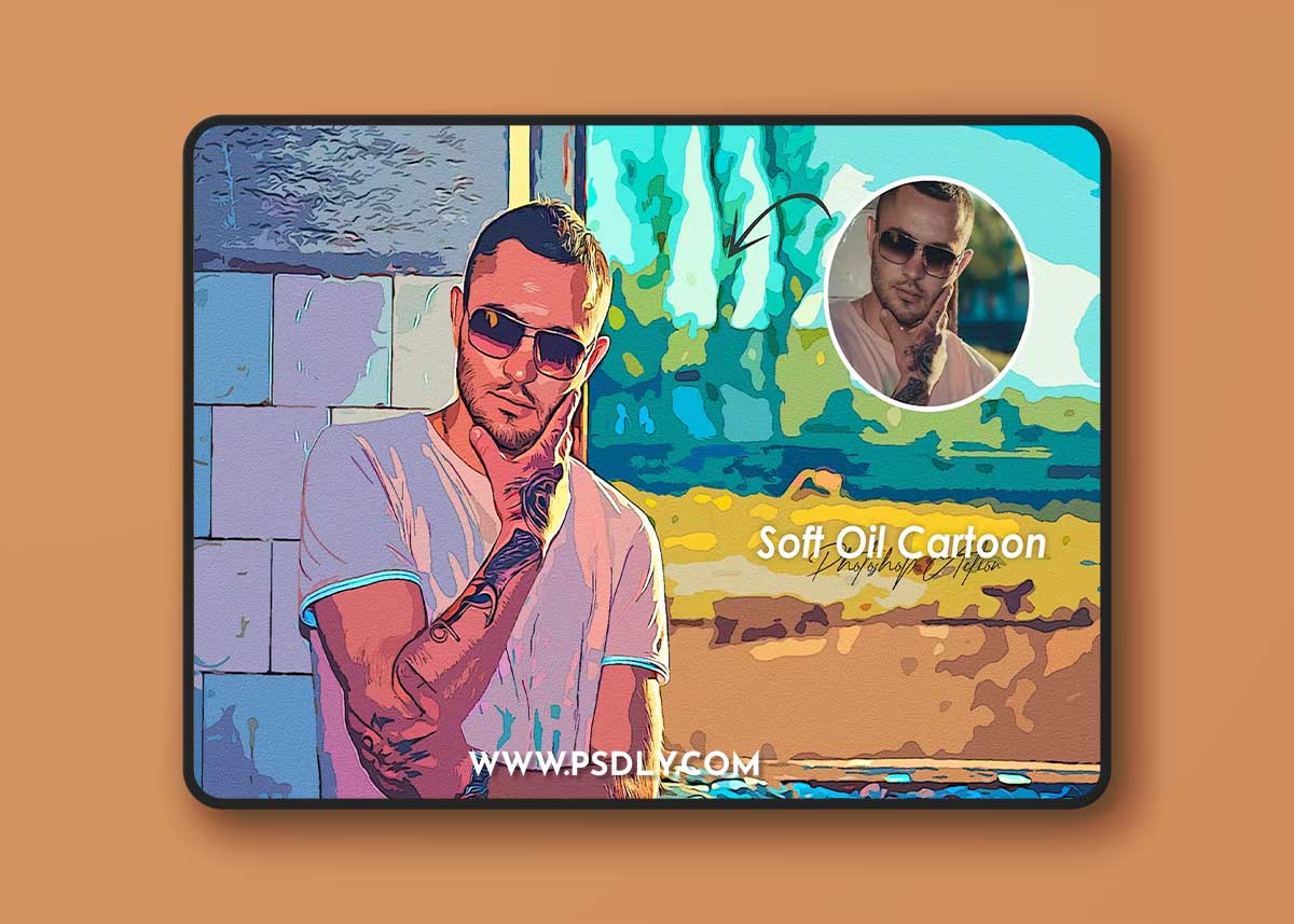 Soft Oil Cartoon Photoshop Action P2324H6 1 Soft Oil Cartoon Photoshop Action P2324H6