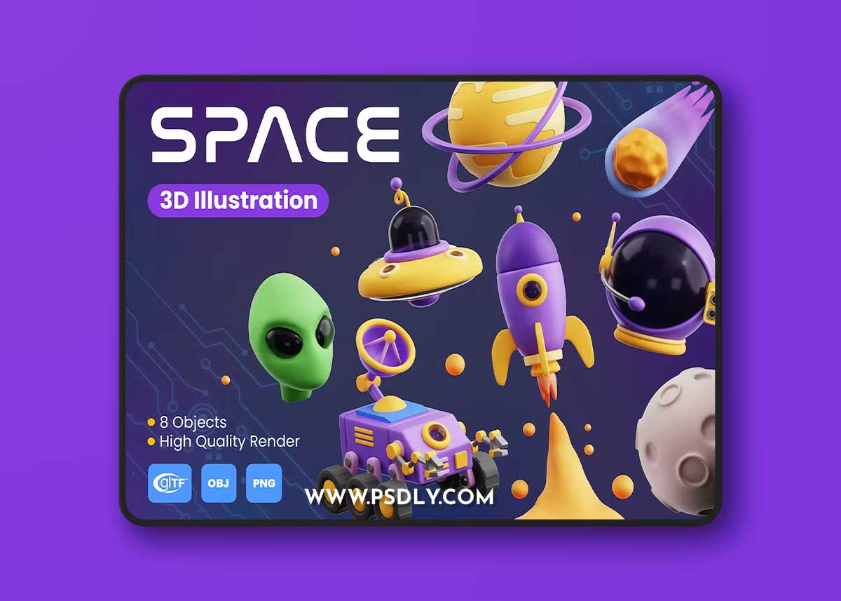 Space 3D Illustrations 8X87JUL 1 Space 3D Illustrations 8X87JUL