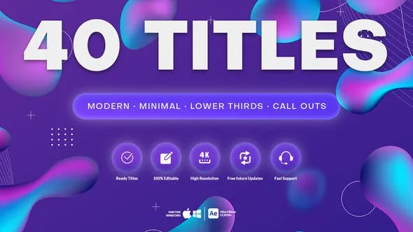 Videohive 40 Motion Titles 47121062 1 Videohive 40 Motion Titles 47121062