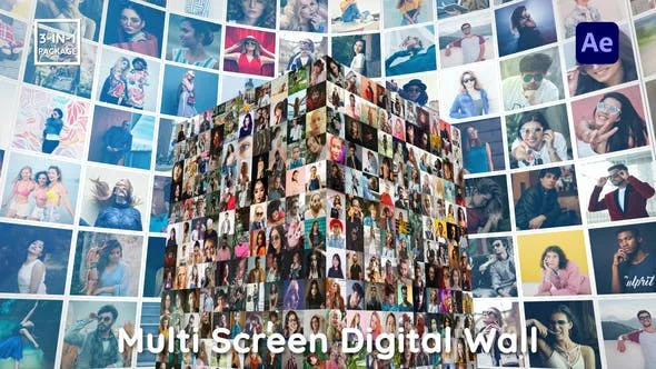 Videohive Multi Screen Digital Wall 46235534 1 Videohive Multi Screen Digital Wall 46235534