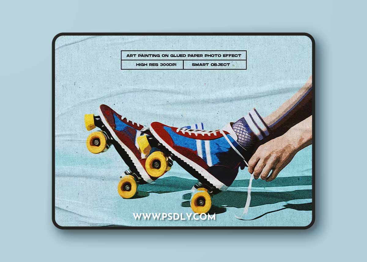 Art Painting on Glued Paper Photo Effect 3XR6F5H 1 Art Painting on Glued Paper Photo Effect 3XR6F5H