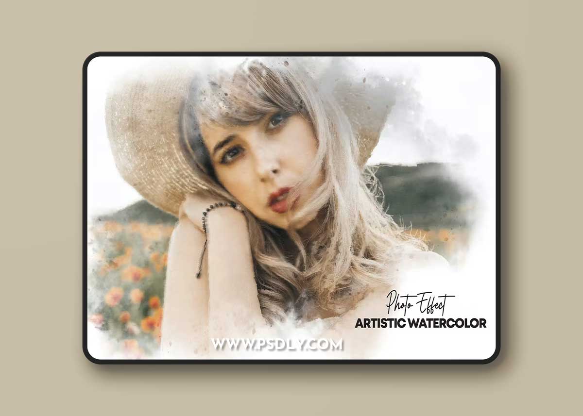Artistic watercolor photo effect XL4BYB8 1 Artistic watercolor photo effect XL4BYB8