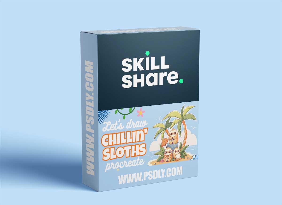 Beach Breeze and Sloth Ease: Drawing a Cute Sloth Family in Procreate 1 Beach Breeze and Sloth Ease: Drawing a Cute Sloth Family in Procreate