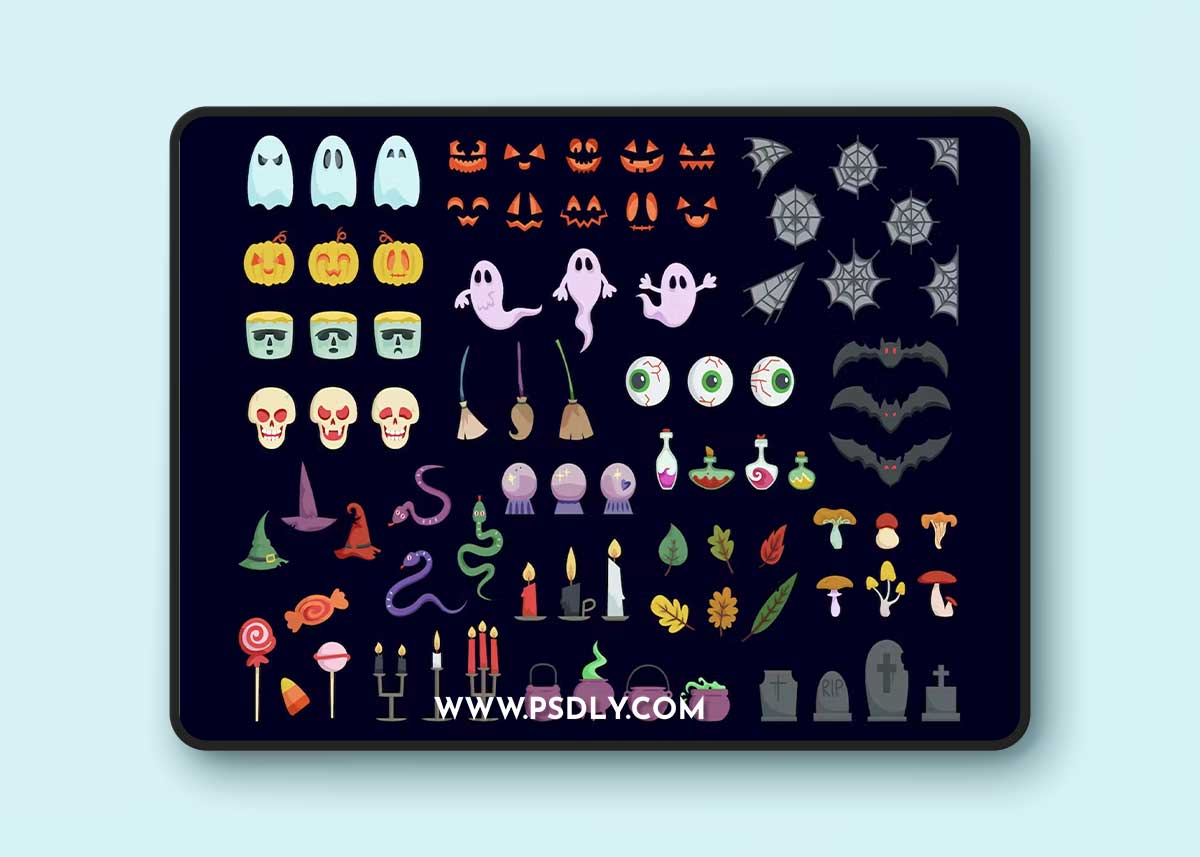 Big Set of Halloween Design Elements T9EJL56 1 Big Set of Halloween Design Elements T9EJL56