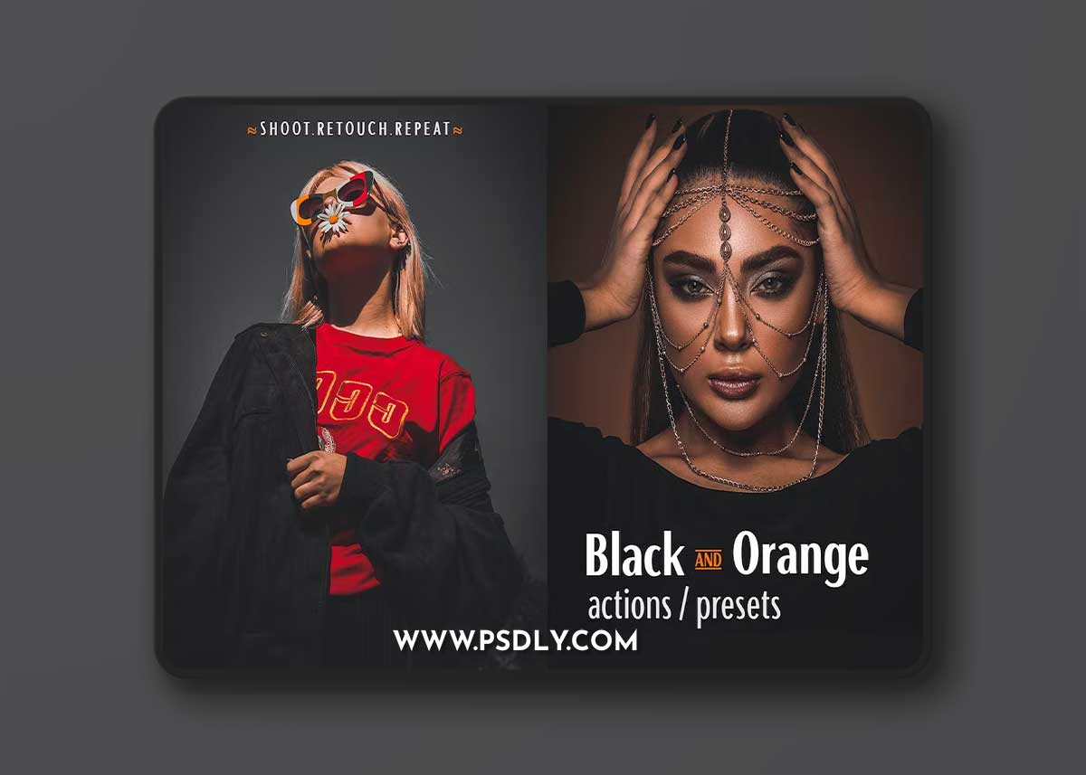 Black and Orange - Actions & Presets EQ36E69 1 Black and Orange - Actions & Presets EQ36E69