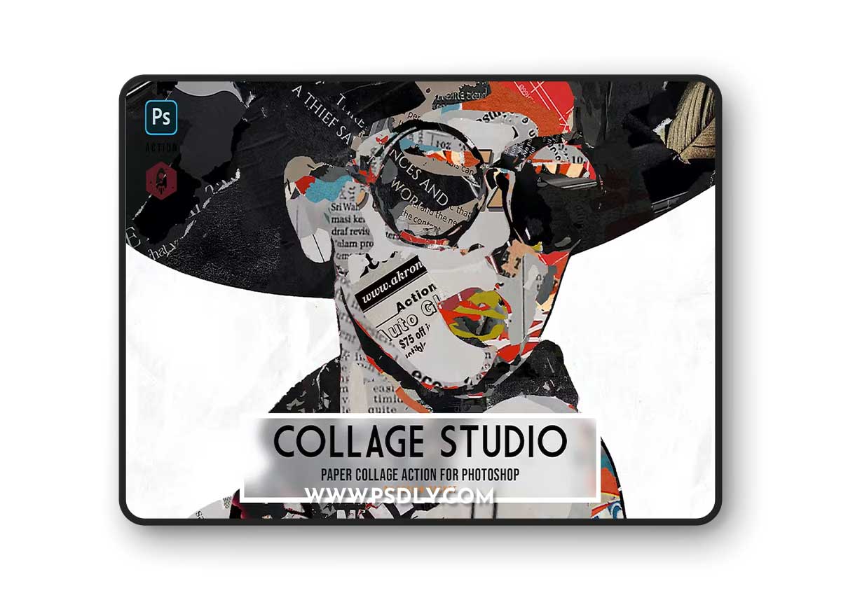 CoLLage Studio Paper Collage Effect Action BVDL3S7 1 CoLLage Studio Paper Collage Effect Action BVDL3S7