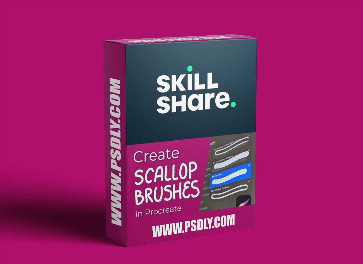 Create your own Scallop, Scallop Outline, and Scallop Drop Shadow Brushes for Procreate 1 Create your own Scallop, Scallop Outline, and Scallop Drop Shadow Brushes for Procreate
