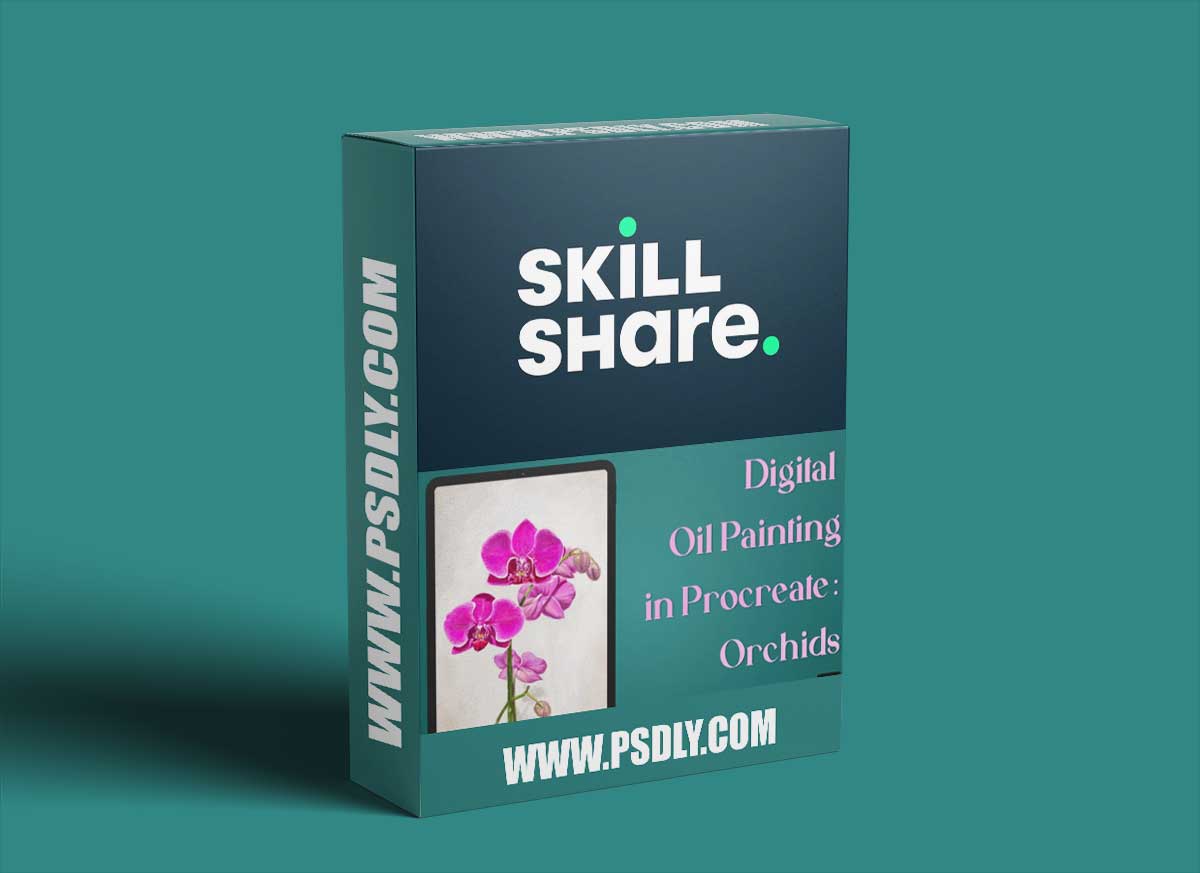 Digital Oil Painting in Procreate: Realistic Orchids 1 Digital Oil Painting in Procreate: Realistic Orchids