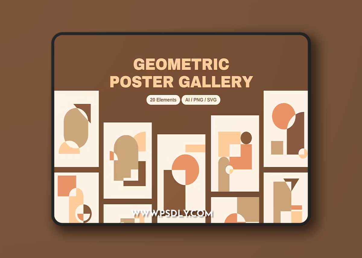Geometric Poster Gallery Collection VLMCCL4 1 Geometric Poster Gallery Collection VLMCCL4