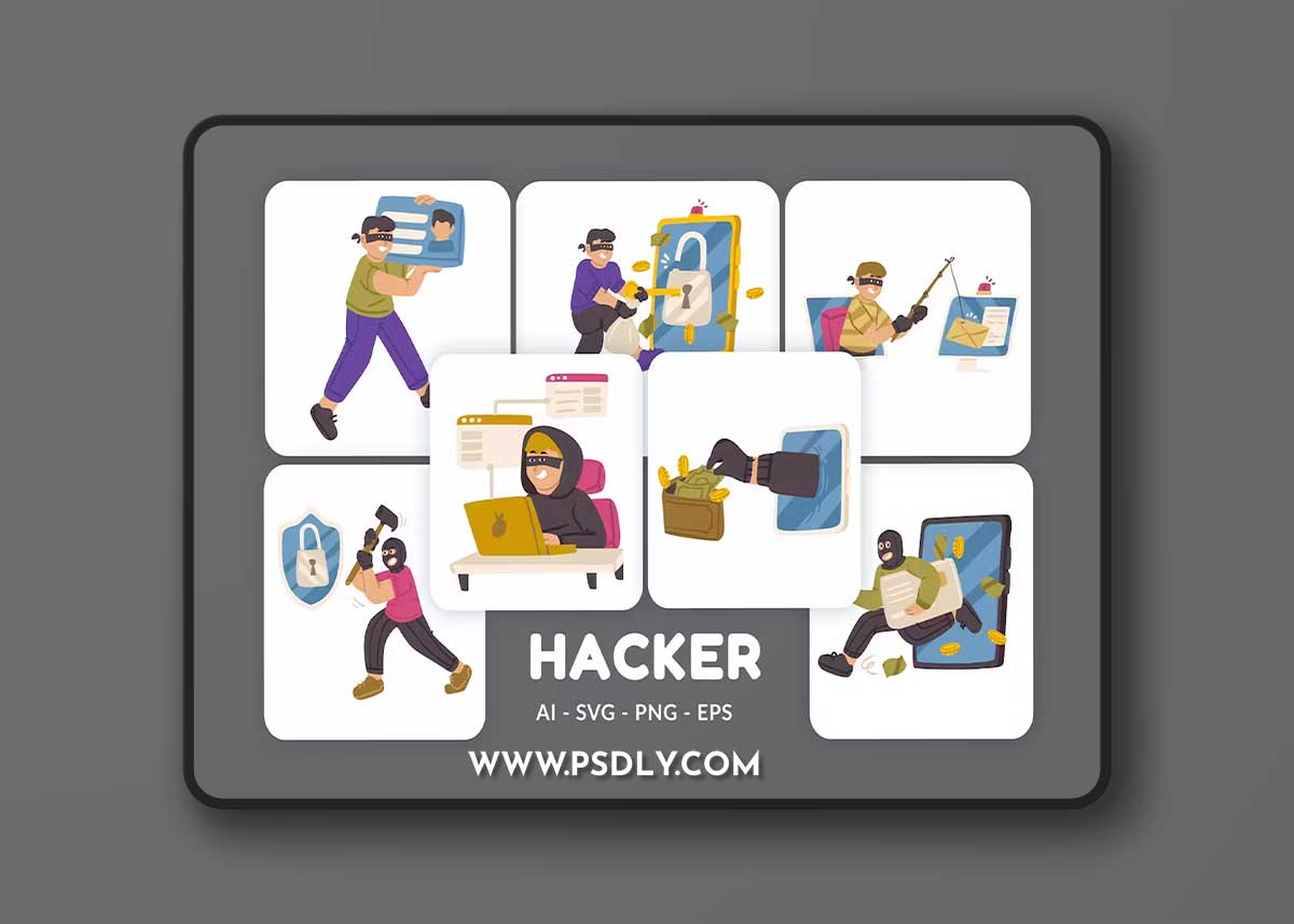 Hacker Vector Illustration v.2 C3LNLSF 1 Hacker Vector Illustration v.2 C3LNLSF