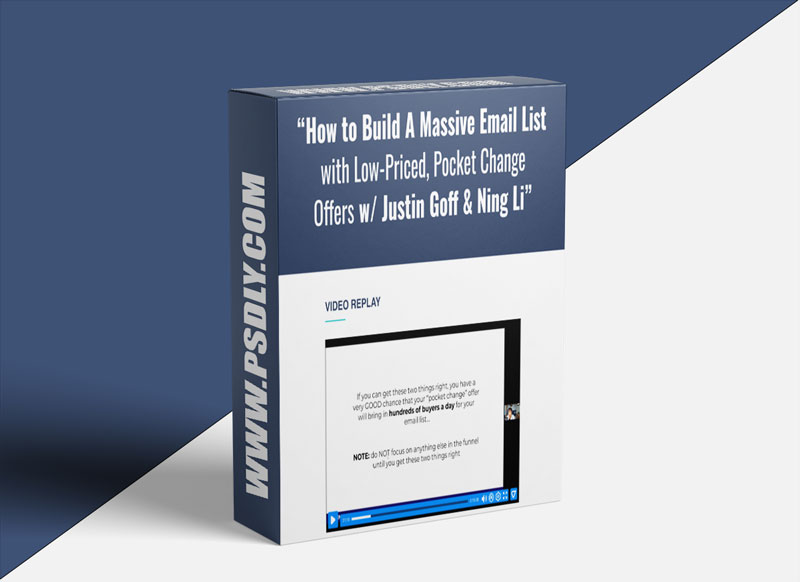 Justin Goff – How To Build A Massive Email List With Low-Priced ‘Pocket Change’ Offers Download 2023 1 Justin Goff How To Build A Massive Email List With Low-Priced ‘Pocket Change’ Offers Download