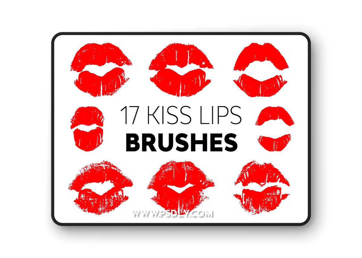 Kiss Lips Brushes G95EGH8 1 Kiss Lips Brushes G95EGH8